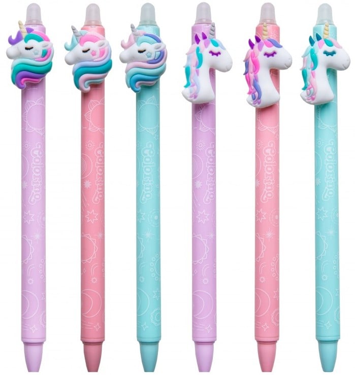 Bolígrafo borrable unicornios